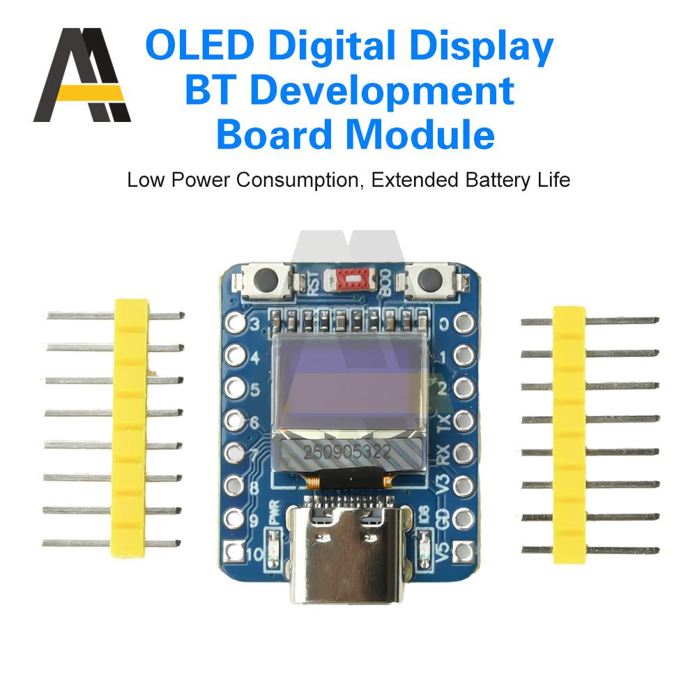 ESP32-C3 0.42-Inch OLED White Light Display Development Board WiFi Bluetooth-compatible Ceramic Antenna Type-C ESP32 For Arduino