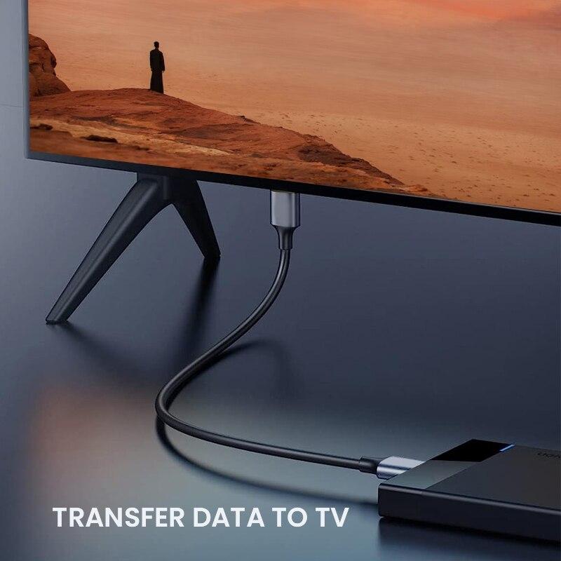 NIERBO USB C To Micro B Cord Hard Drive Cables Braided USB 3.0 Type C Male To Micro B Male Cable for MacBook Toshiba Canvio