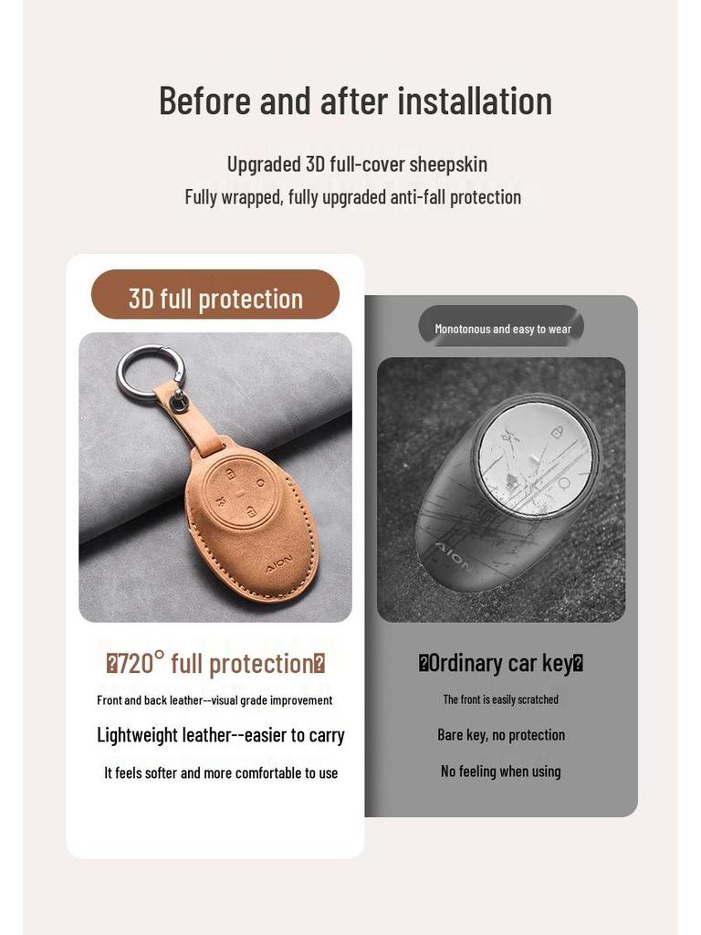 AION Car Key Cover for GAC AION: Compatible with rt, v, and Tyrannosaurus Models - Unisex Design
