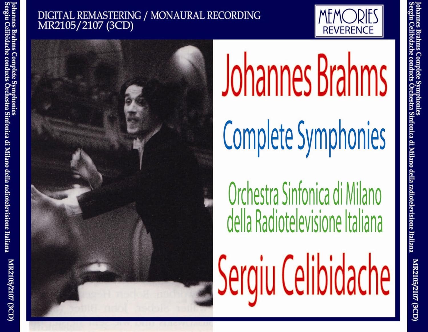 

CD CELIBIDACHE CONDUCTING THE ITALIAN - Brahms: Complete Symphonies, Milano MR21052107 Japan Classical Used