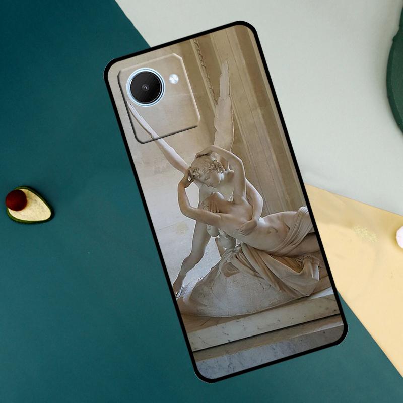Angel Cupid Art Paint For Realme C63 C61 C71 C55 C67 C51 C75 C65 C53 10 11 12 13 14 Pro Plus GT6 GT7 15 Pro Case