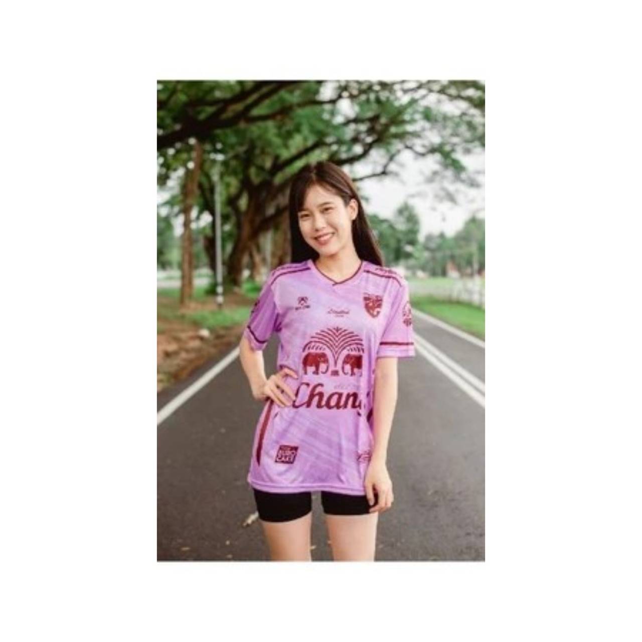 

Футболка сборной Таиланда по футболу SOCCER NATION TEAM JERSEY SHIRT HOME FAN Print V Neck Unisex Men Women Quick Dry Short Sleeve Uniform Elephant Logo Sport S