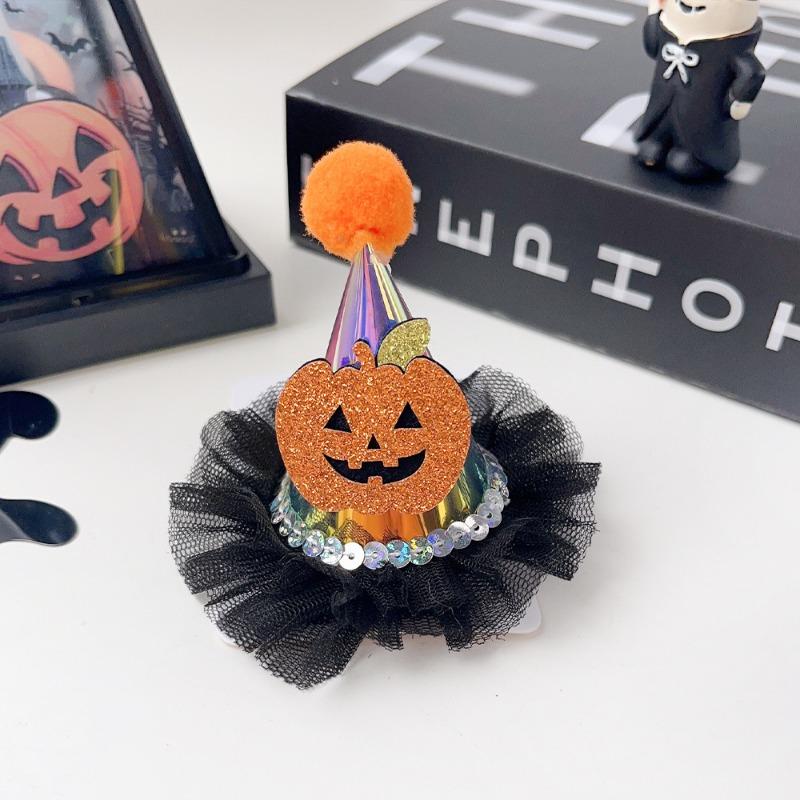 Halloween Funny Pumpkin Ghost Bat Side Clip Top Clip Festive Atmosphere Hair Accessory