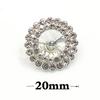 NEW Flower Crystal 10 pieces 20mm/25mm Alloy Rhinestones Diamond Buttons Diy Decoration Shank Handmade Sewing Garment Accessory