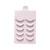 5 Pairs Natural 3D Dense False Eyelashes Soft Transparent Core Fake Handmade Eye Lashes