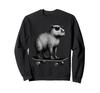 Skateboarder Capybara Tier Skater Grafik Sweatshirt mit Sonnenbrille