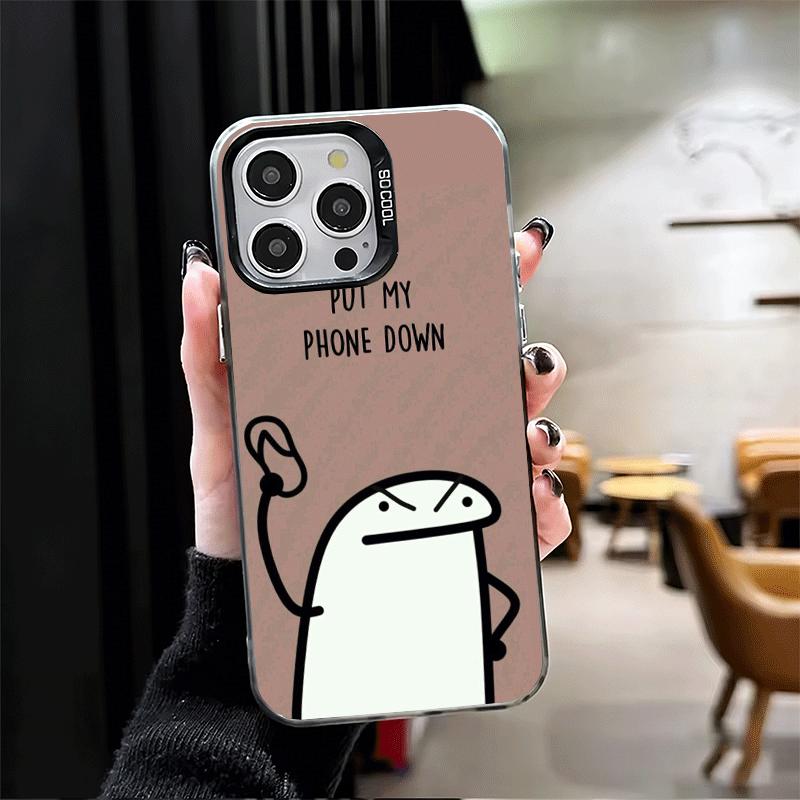 Funny Dont Touch My CallPhone Shockproof Phone Case for iPhone 17 Air 16 16E 15 Pro Max 14 Plus 13 Mini 12 Back Cover Anti Fall