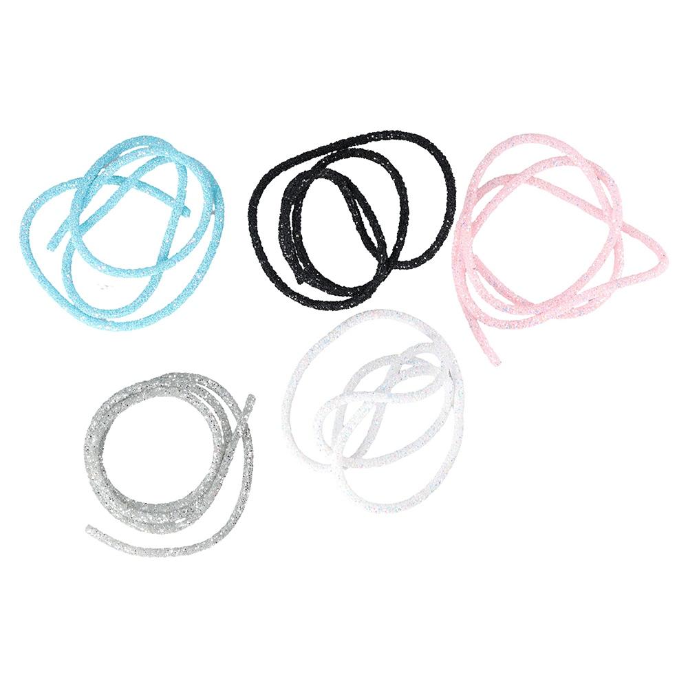 Material Soft Colorful Party Decoration Sandal DIY Resin Sequin Rope Glitter Rope Strings Hat Decor
