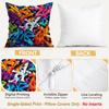 1/4pcs Colorful Street Graffiti S Cushions Pillowcase Polyester Cushion Cover Throw Pillow Pillowcover Home Car Sofa Decor