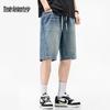 Mark Fairwhale Men's Lightweight Tencel Retro Denim Shorts
