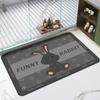 Household Diatomaceous Mud Quick Drying Soft Floor Mat Bathroom Absorbent Non-slip Toilet Toilet Carpet Thickened