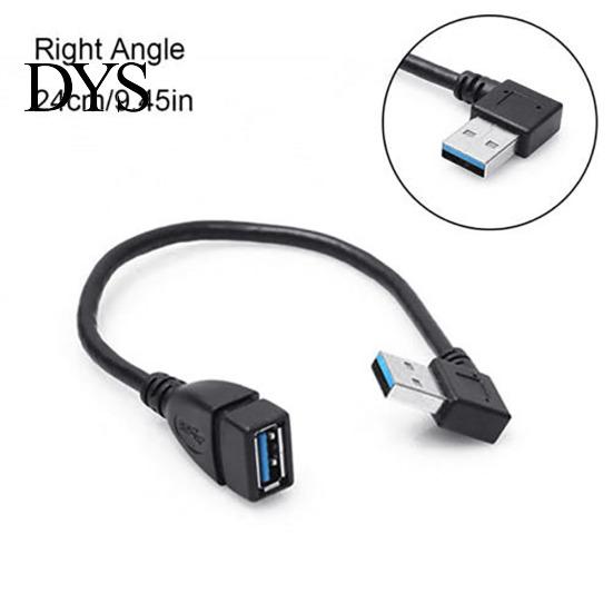 Câble Adaptateur d'Extension USB 3.0 Type A Mâle à Femelle Coudé à 90 Degrés