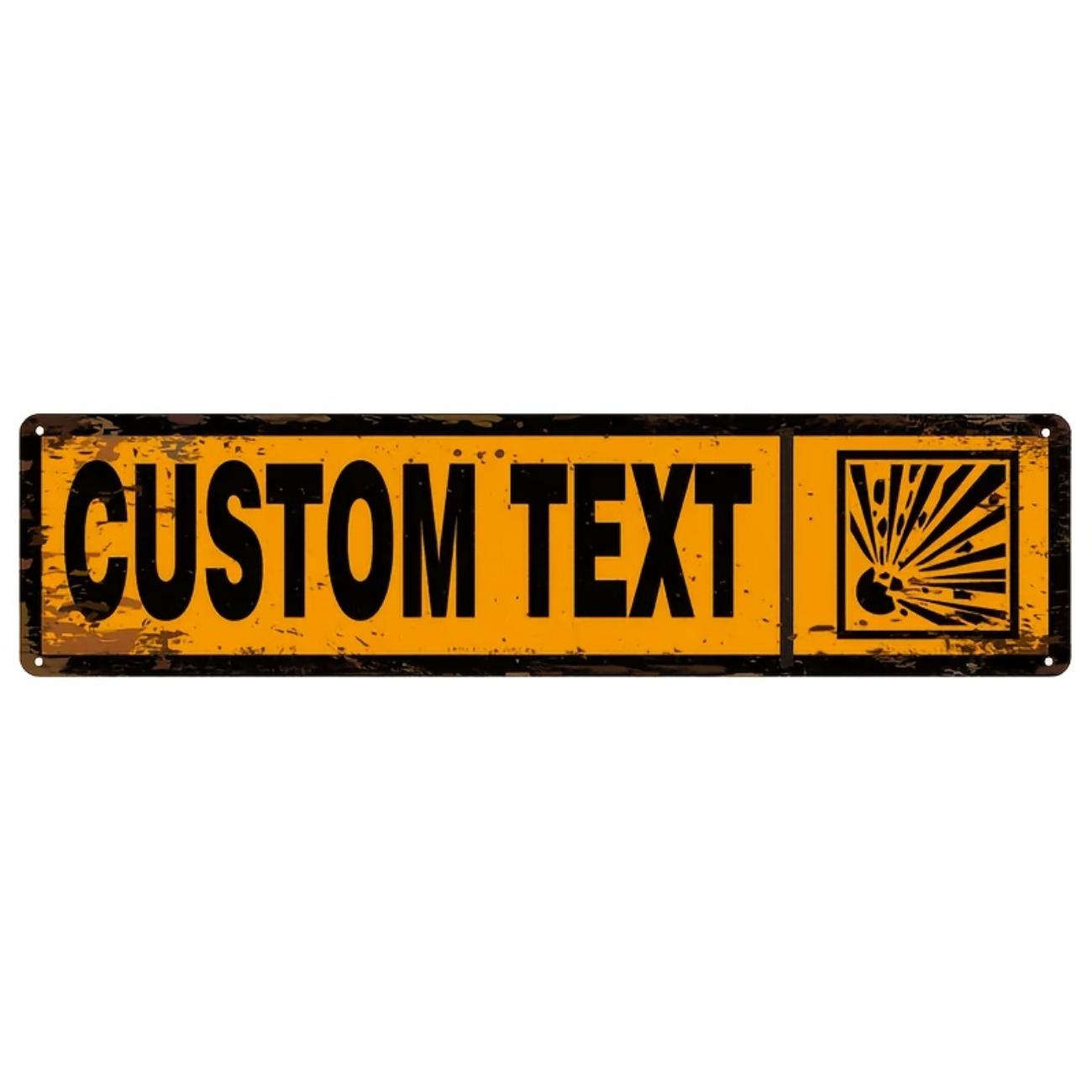 

Personalized Iron Street Sign Weatherproof Home Decor Christmas Gift білий
