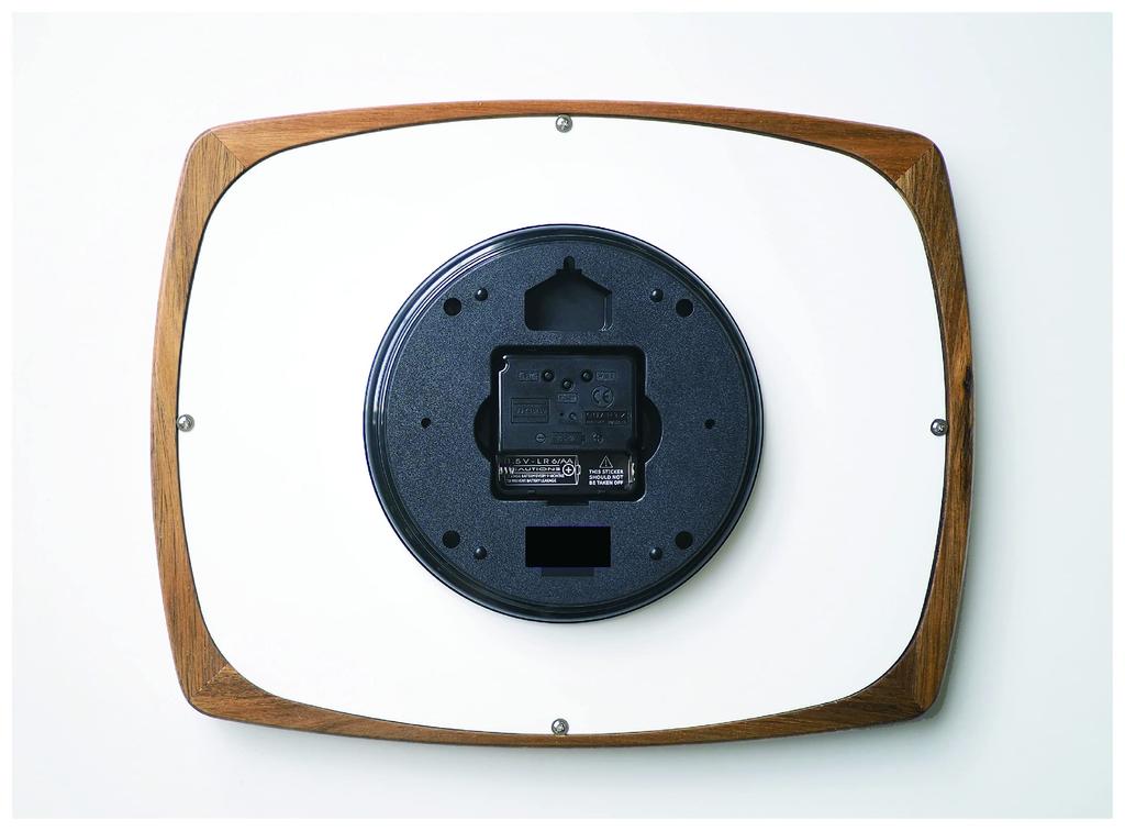 Interform Wall Clock Enoch Brown Gold W33 X H26 X D5cm CL-3853BN