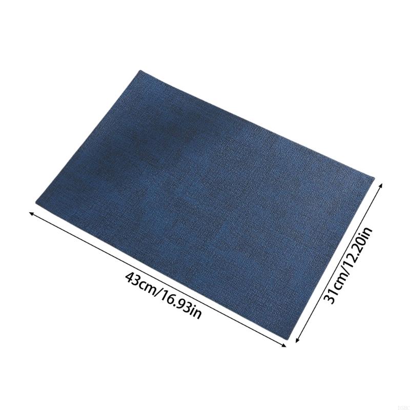  Double Side Leather Table Mats And Coasters Waterproof Nonslip Washable Placemat