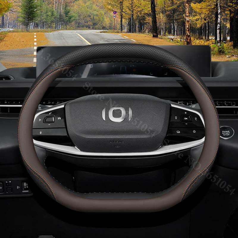 For Changan Qiyuan A05 A06 A07 Q05 Q07 Napa Leather Car Steering Wheel Cover Ultra-thin Car Handle Covers Interior Accessories