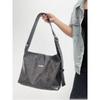 IELGY Retro Large Capacity Tote Bag with Wide Shoulder Strap Design Commuter Shoulder Crossbody Bag