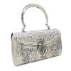 Damen Silbergriff Metall Clutch Hand Cluth