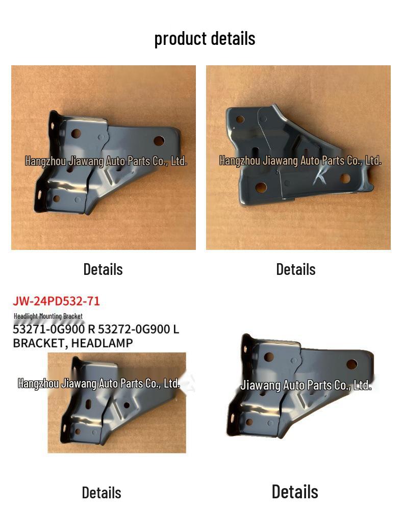 Toyota 2024 Prado Headlight Bracket, Part: 53271-0G900/R, 53272/L