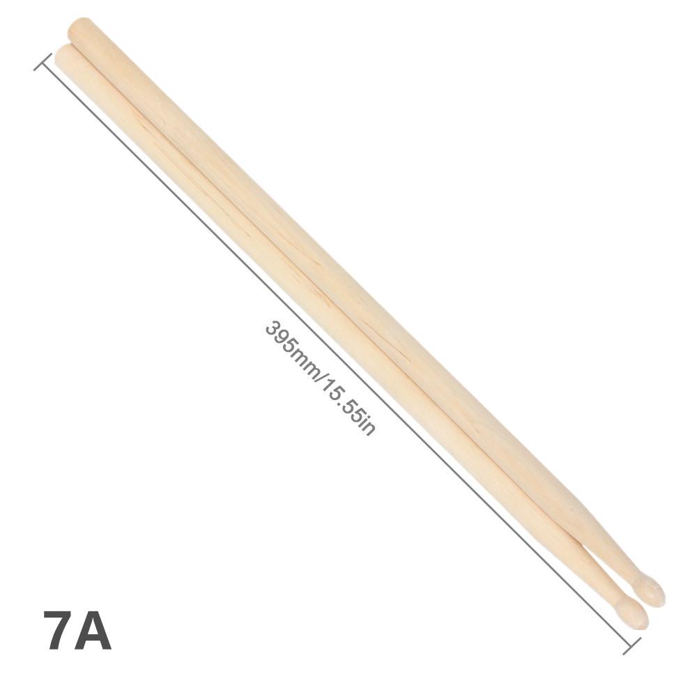 

1 пара барабанных палочек 5A 7A Классические из кленового дерева Ударный инструмент Тренировочная барабанная палочка для джазовой барабанной установки 7A