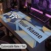 Custom Text Big Mousepad, Extended Desk Pad For Laptop Work GameFC Zürich