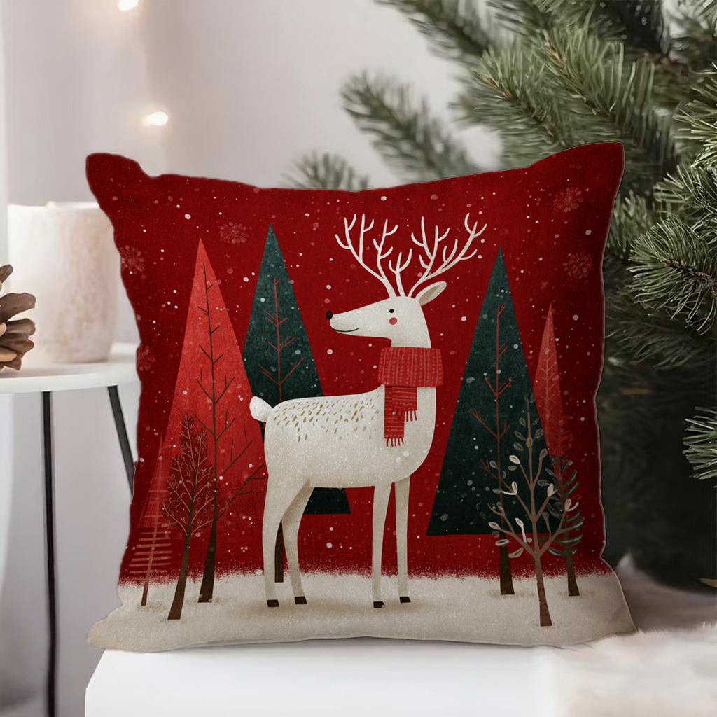 Christmas-Themed Pillow Coverssuitable For Sofa Car Bedroom Decorative Cushion Cover Pillow Cover