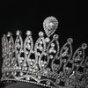 Cubic Zirconia Big Tall Royal Princess Pageant Crown Quinceanera Prom Party Full CZ Bridal Hair Accessories