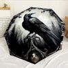 Raven In The Forest 8-Frame for Travel, camping, Casual Lightweight Portable Umbrella, Essential for every family Holidays Birthday Gift
