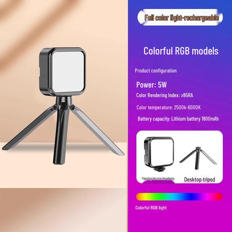 Mini Portable RGB Fill Light for Selfies, Streaming, and Photography
