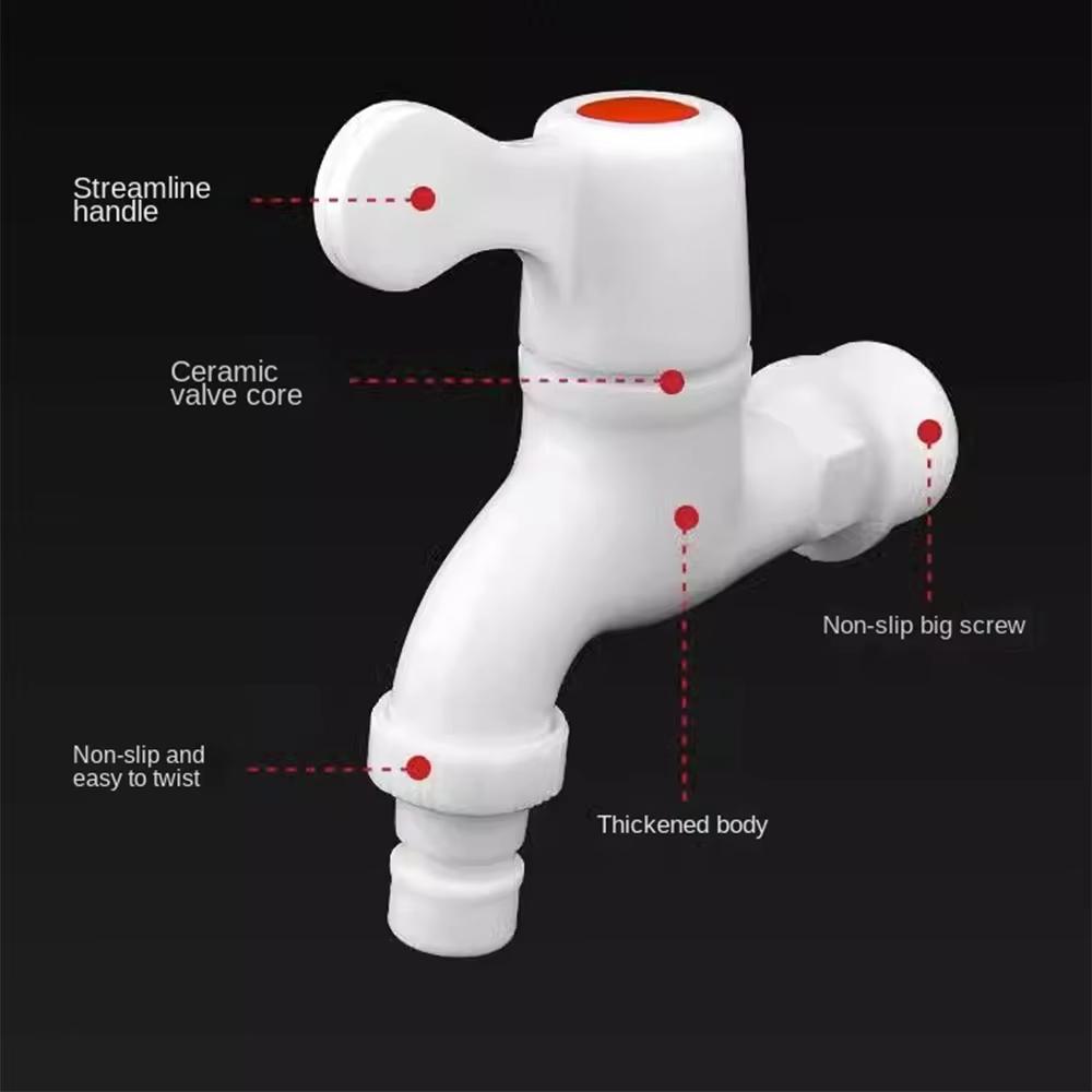 Brand New Tank Adapter Accesories Faucet Adapter G1/2 Plastic Replacements Threaded Connector For Garden Hoses