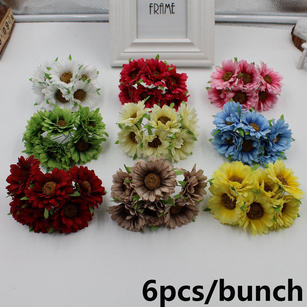 

Fashion Home Decor Real Touch Wedding Decoration Artificial Flower Fake Flores Bouquet Silk Gerbera червоний