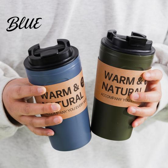 Water Bottle 420ml Coffee Mug Capacity Plastic Grade Large Cup Food Juice Anti-slip with Dust-proof