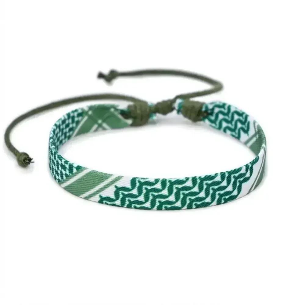 

New Design Weave Bracelets Geometric Wave Point Traditional Patterns Webbing Hand Rope Color Matching Multicolor Braid Bracelets