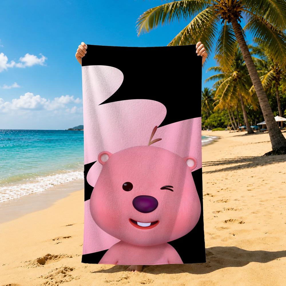 Character L-Loopy Towel Towel Soft Pool Gift For Travel Gym Shower Cool Camping Quick Dry Sports Large Beach Towel