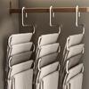 3PCS S-shaped Pants Hanging Five Layer Hanger Multifunctional Drying Trousers Hanger Stainless Steel Space Saving for Scarf Pant