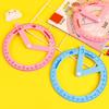 Cute Full Circle Goniasmometer Rotating Protractors Plastic for Boys Girls Students Stationery Office School Supplies