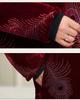 Women's Winter Warm Mid-Length Cotton Jacket for Middle-Aged and Elderly with Thick Velvet Lining