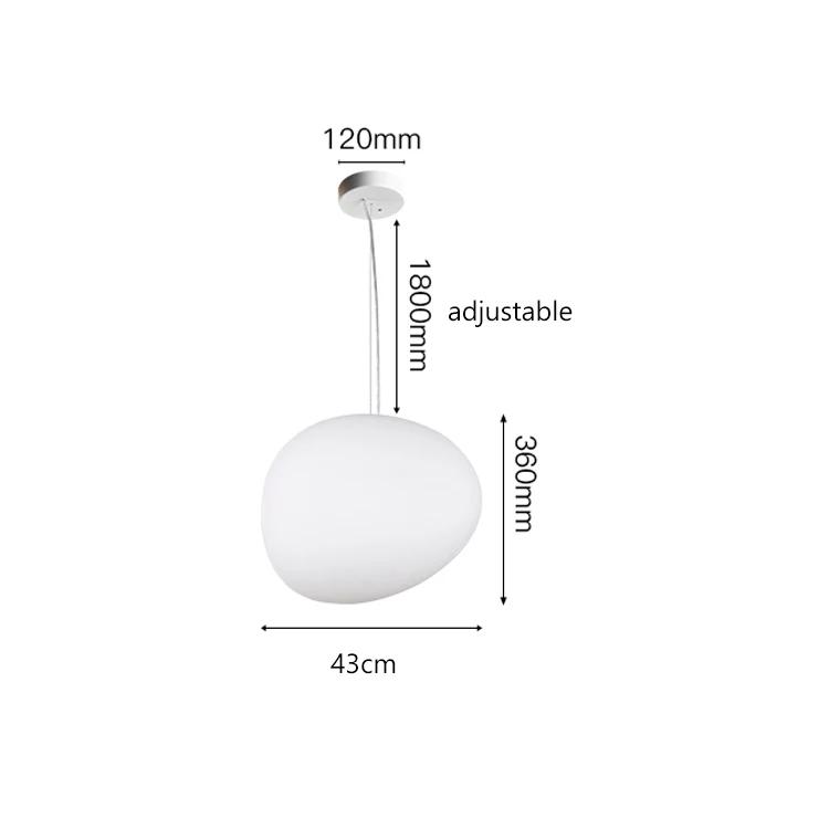 Nordic Minimalist Staircase Chandelier Bubble Glass Light Luxurious Living Room Family Kitchen Restaurant Celing Pendant Lamp