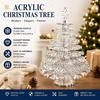 DIY Assembled Christmas Tree Transparent Decorative Christmas Tree Tabletop Decoration  Gift