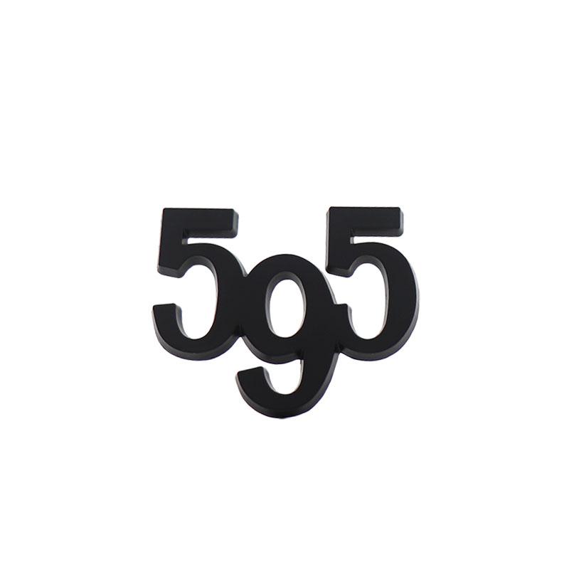 3D Premium 595 for 124 125 130 131 Punto 500 600 Abarth Italy Car Fender Trunk Rear Bonnet Decal Emblem Badge Sticker Accessories