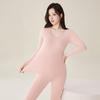 Fenteng Women's Thermal Underwear, 7A Antibacterial Base Layer, New Autumn And Winter Style, Lightweight Autumn Top And Pants Set