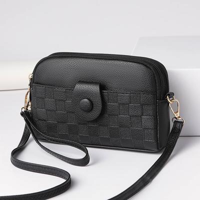 New Fashion Women's Small Square Bag Versatile Multi Layer Practical Women's Bag Shoulder Bag Slanted Straddle Bag