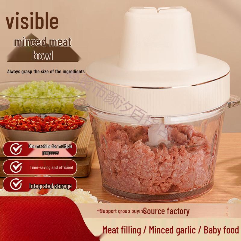 Electric Fully Automatic Meat Grinder Mincer & Mixer - Multi-functional Household Food Processor
