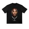 Zomer 100% Katoen Streetbasketbal Fans Kobe Bryant Bedrukt Los Rond Hals T-shirt Heren en Dames Korte Mouwen