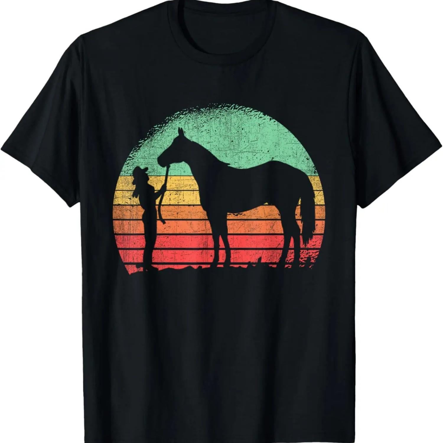 

Cowgirl Horse Riding Texas Ranch Rider Western T-Shirt S чёрный