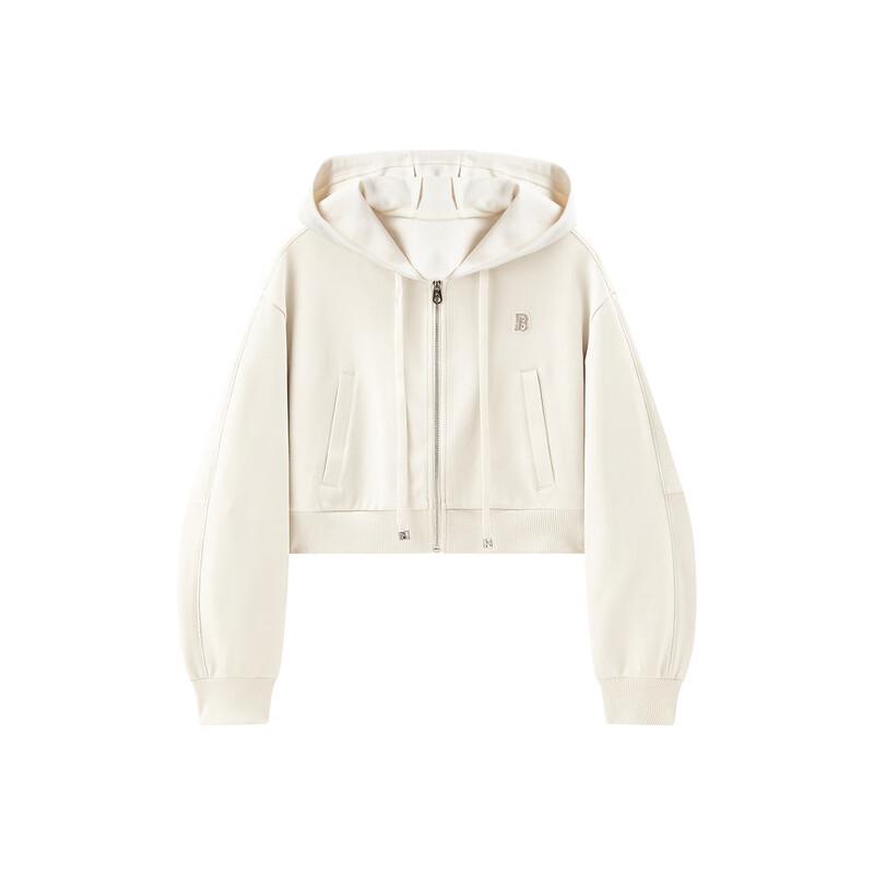 PEACEBIRD Women's Autumn Short Hooded Sweatshirt & Skirt Set