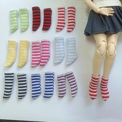 Handmade Blyth Ob24 Doll Ankle Socks for 1/6 Scale, Fits 30cm Body - Soft Knit/Crochet Miniature Dolls Accessories