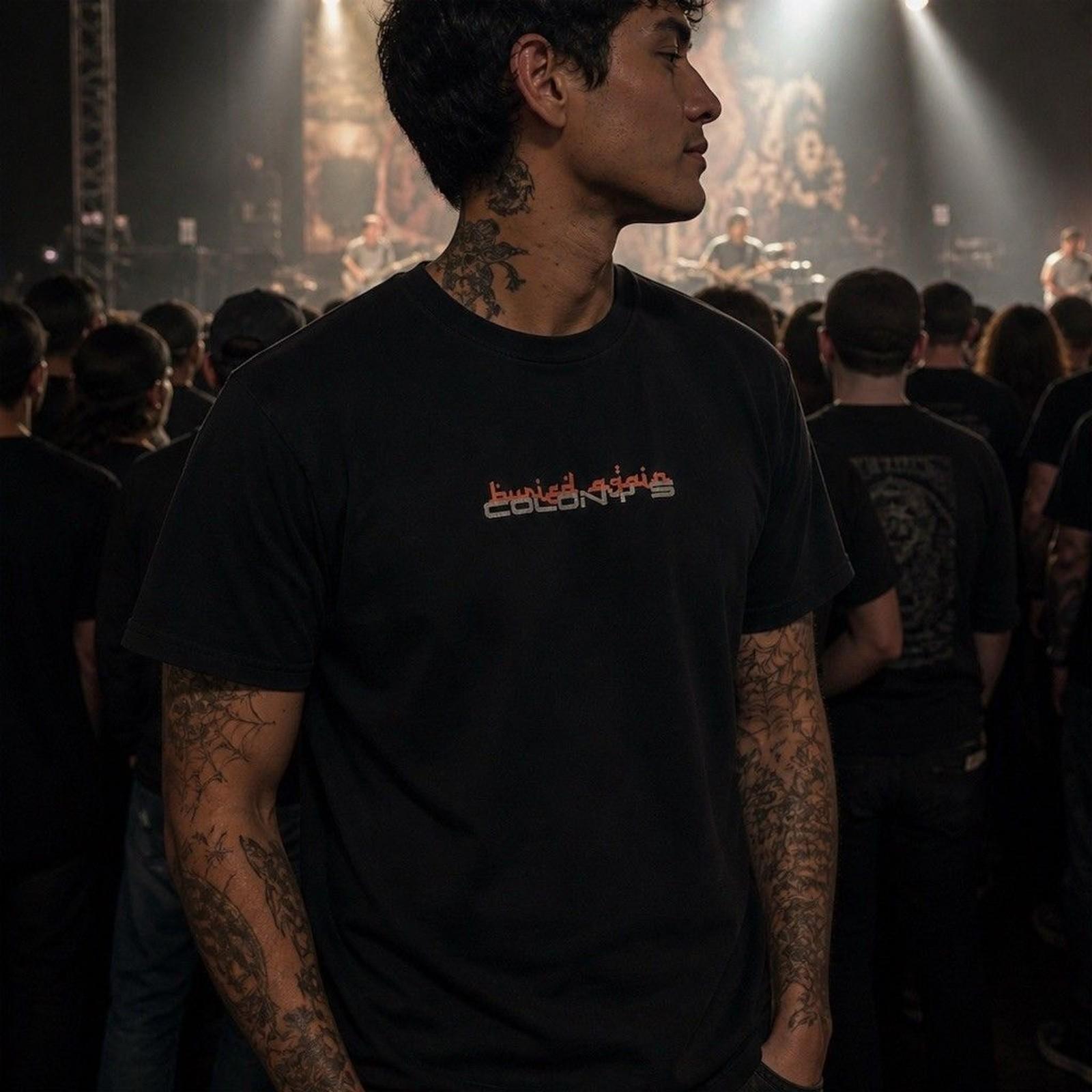 Colony 5 Exhumation Tour 08 Band Graphic T-Shirt Black Size M S