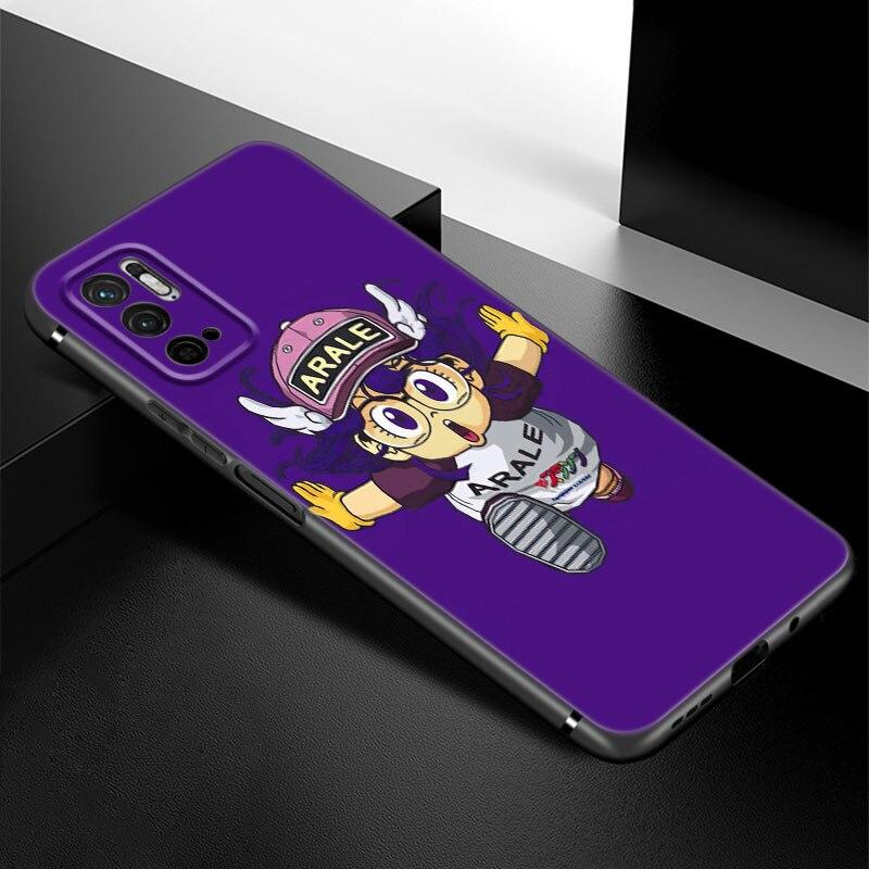 Dr Slump Arale Anime Phone Case For Xiaomi Redmi Note 7 8 8T 9 9S 10 10S 10T 11 11S 4G 11E 11T Pro 5G Soft TPU Black Cover