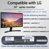 Yunquehe VESA Mount Adapter for LG Monitors Supports 75×75 and 100×100 mm Compatibility